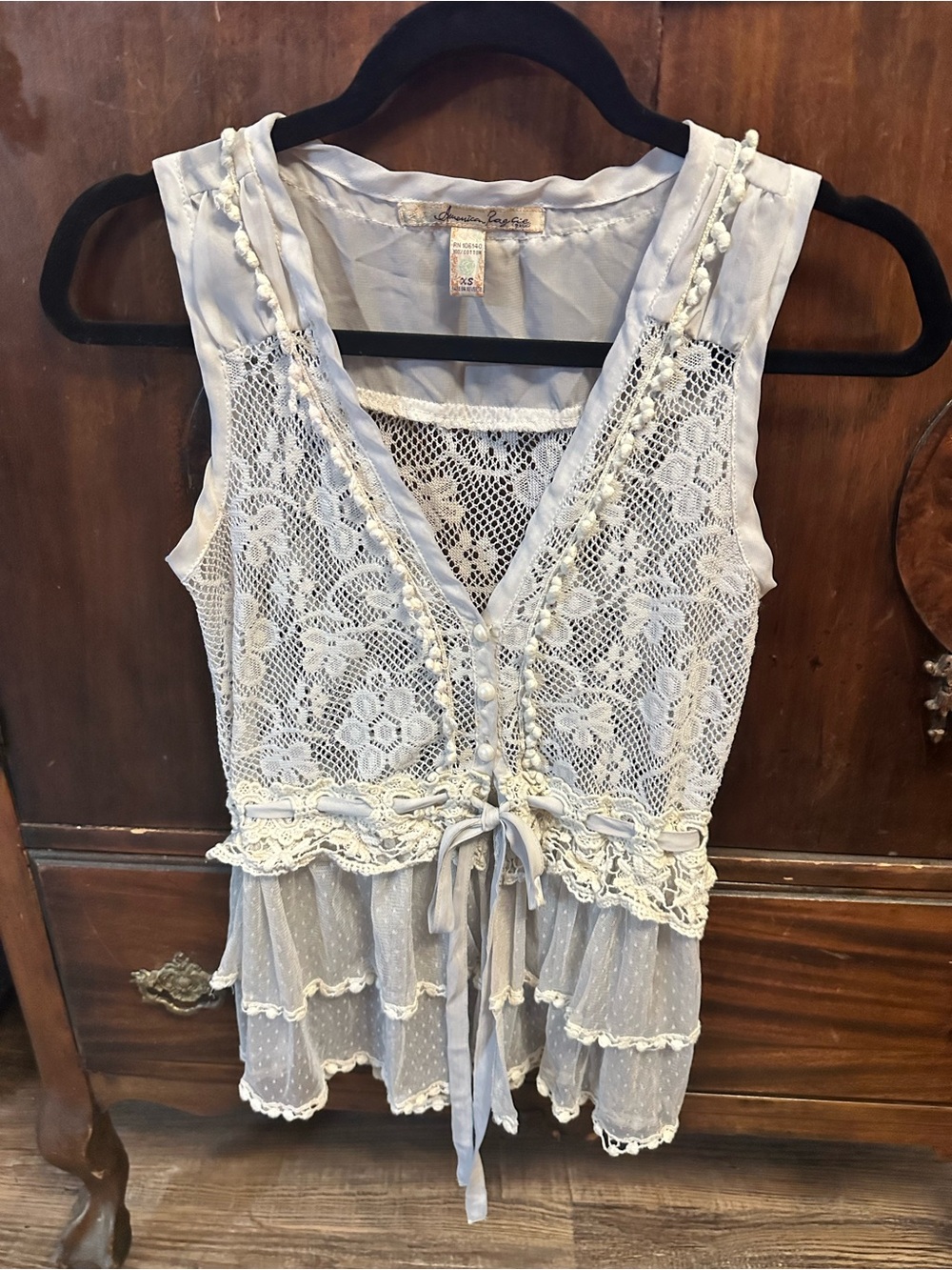American Rag Ivory Lace Vintage Boho Inspired Camisole